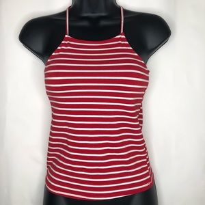 Red and White Fashion Nova Tank Top